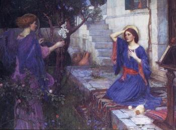 約翰 威廉姆 沃特豪斯 The Annunciation 約翰 威廉姆 沃特豪斯 The Annunciation